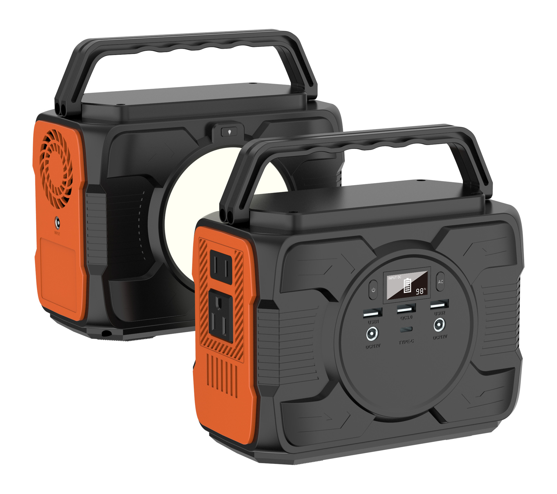 220V 리튬 인산철 대용량 휴대용 양방향 인버터 PD100W 실외 전원 공급 장치